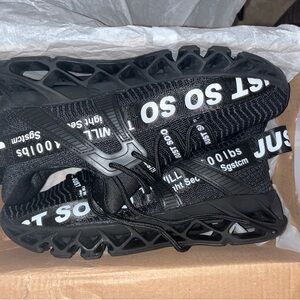 Adult Black and White Athletic Sneakers